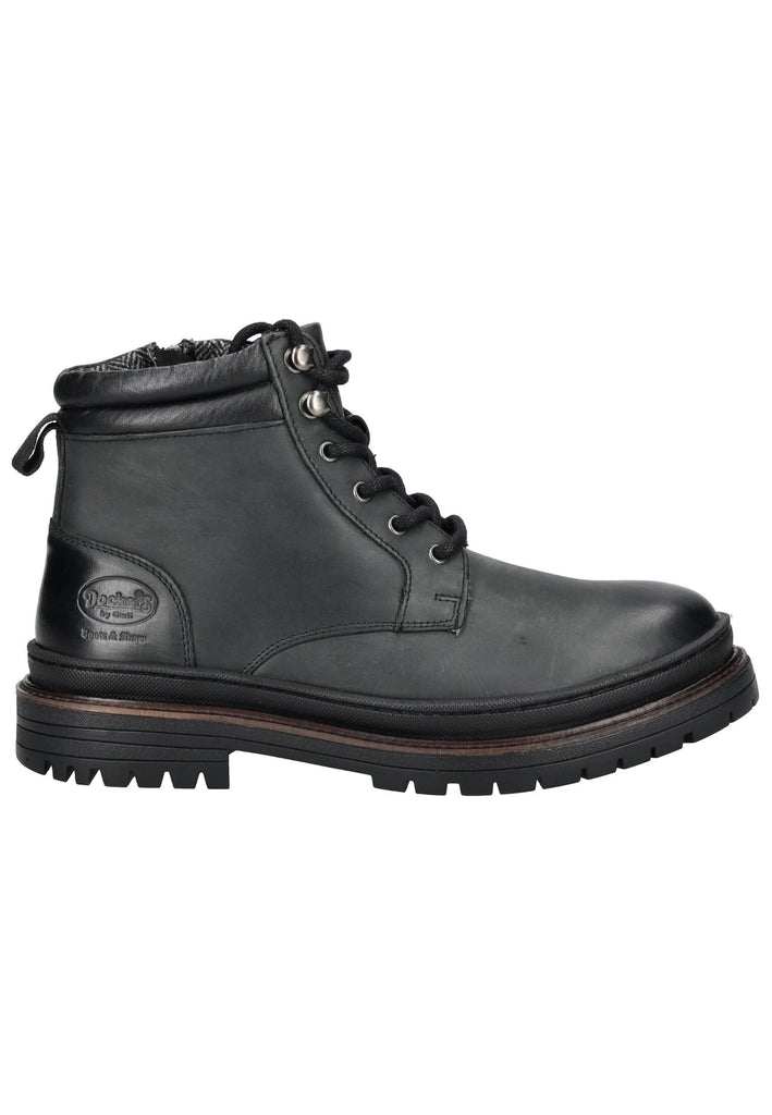 Dockers Stiefelette Glattleder Schwarz