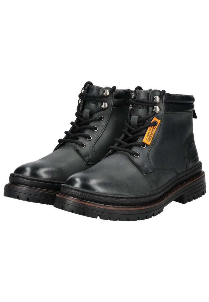 Dockers Stiefelette Glattleder Schwarz
