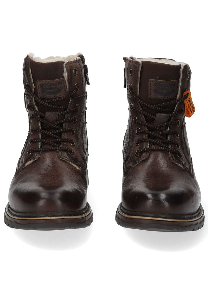 Dockers Stiefelette Leder Braun Warmfutter