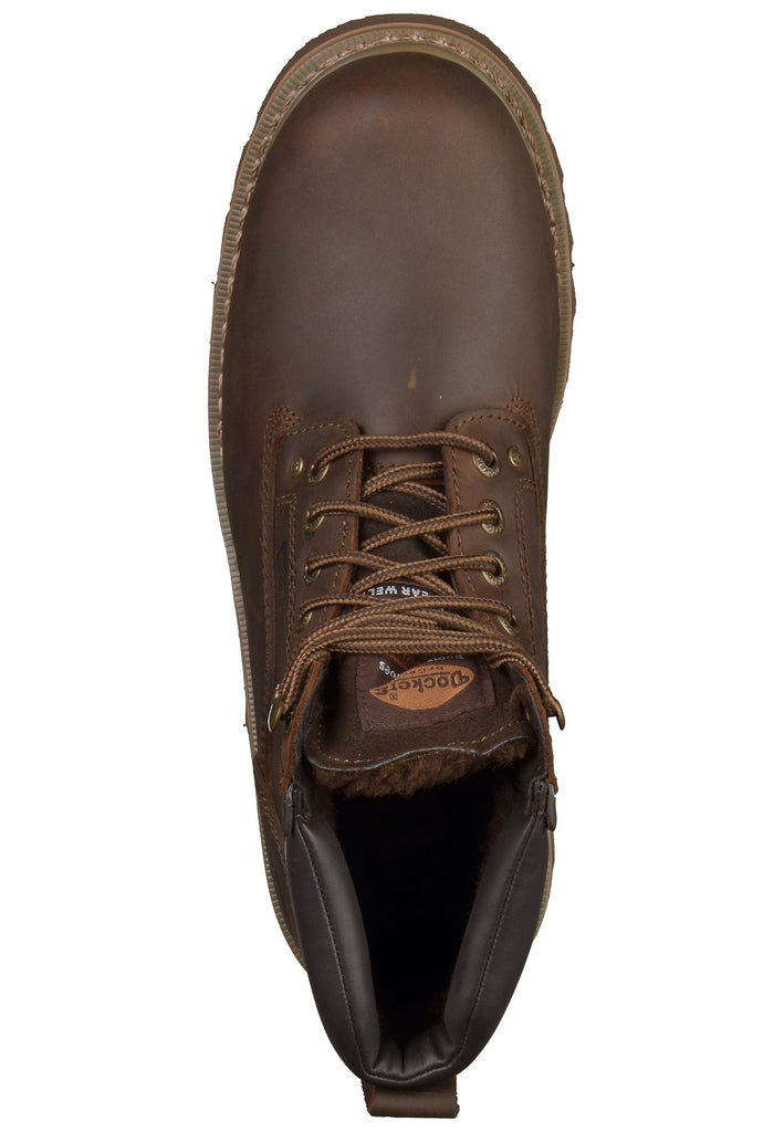 Dockers Stiefelette Leder Cafe Warmfutter