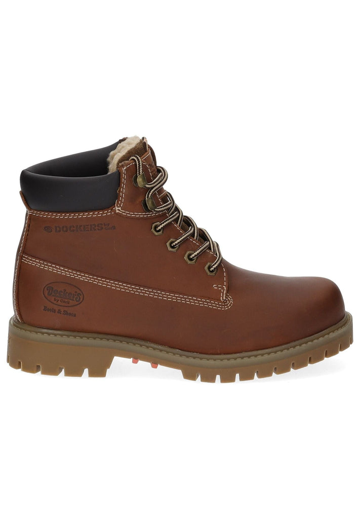 Dockers Stiefelette Leder Cognac Warmfutter
