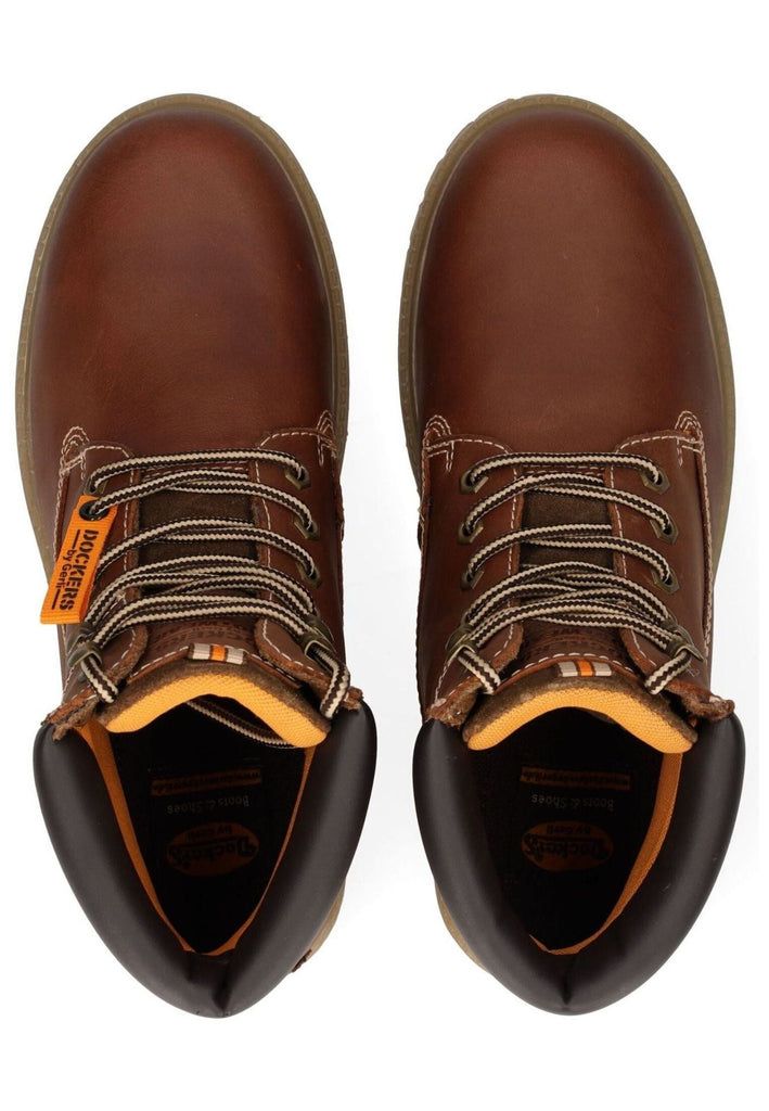 Dockers Stiefelette Leder Cognac Warmfutter