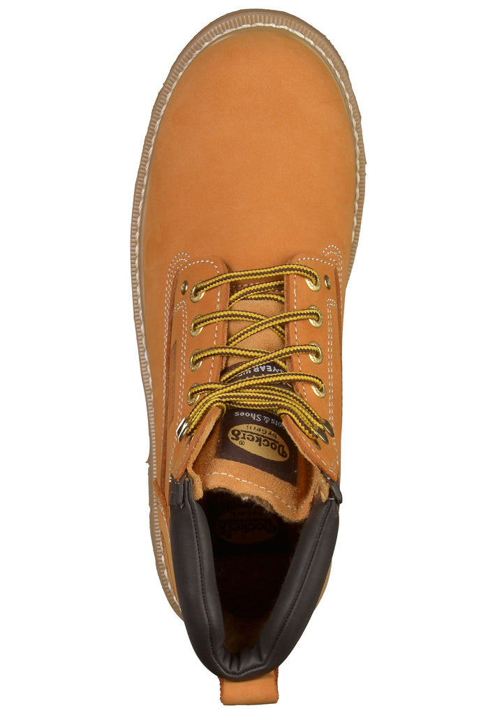 Dockers Stiefelette Leder Golden Tan Warmfutter