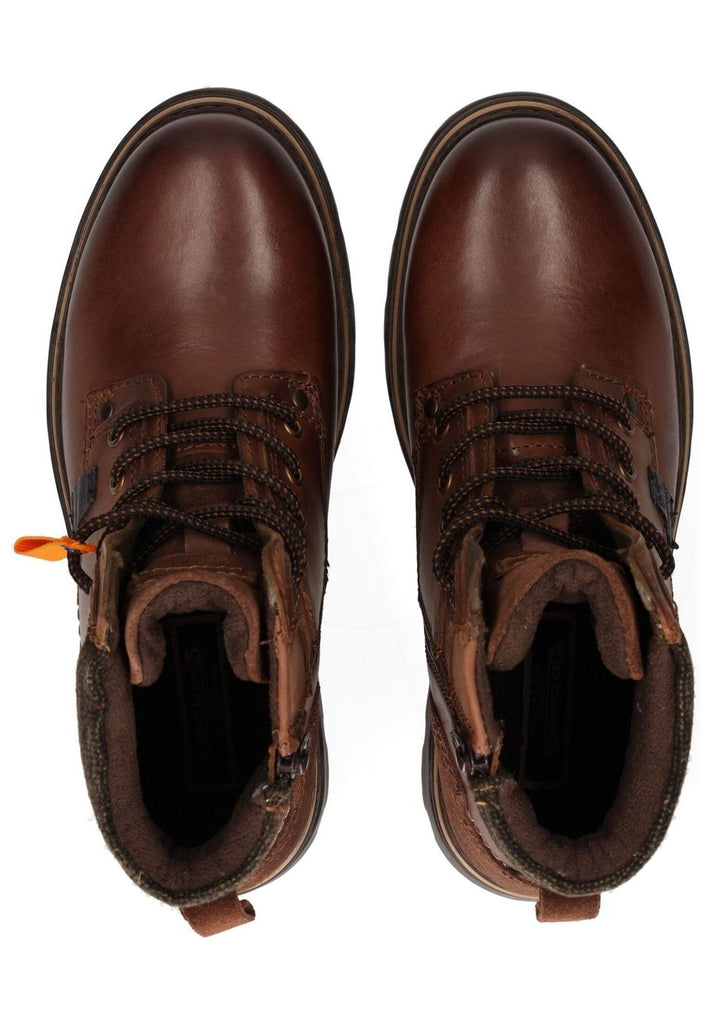 Dockers Stiefelette Leder Schoko Warmfutter