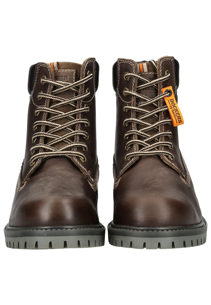 Dockers Stiefelette Leder Schoko Warmfutter