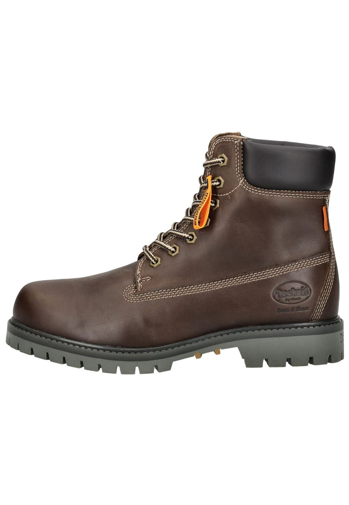 Dockers Stiefelette Leder Schoko Warmfutter