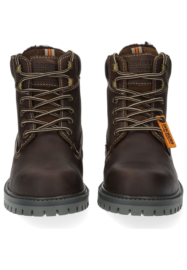 Dockers Stiefelette Leder Schoko Warmfutter