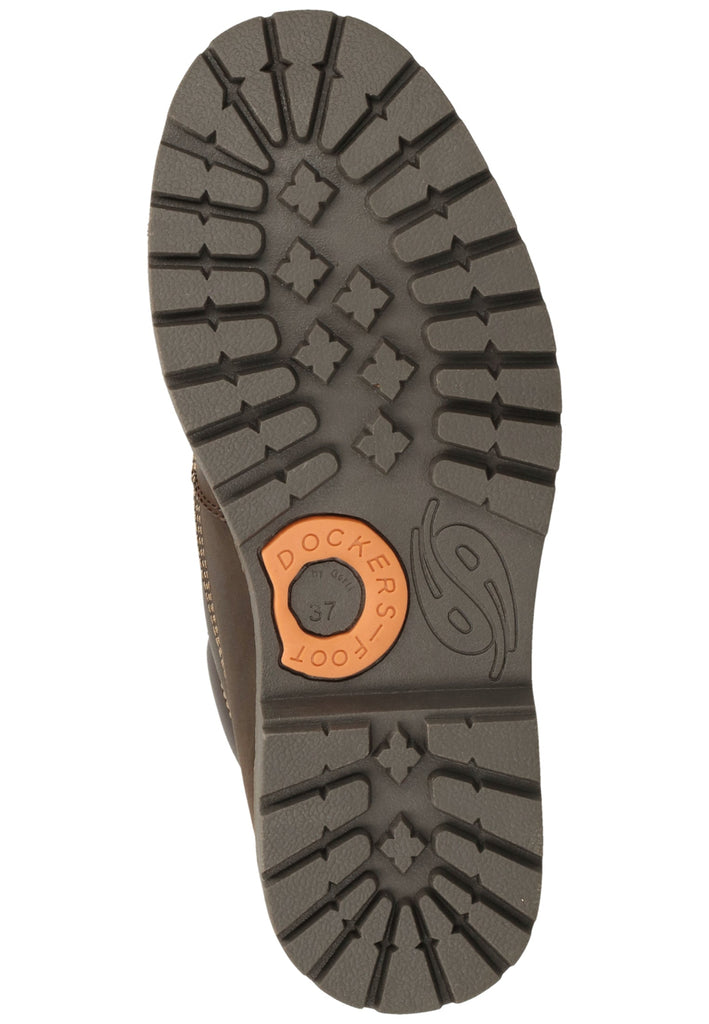Dockers Stiefelette Leder Schoko Warmfutter