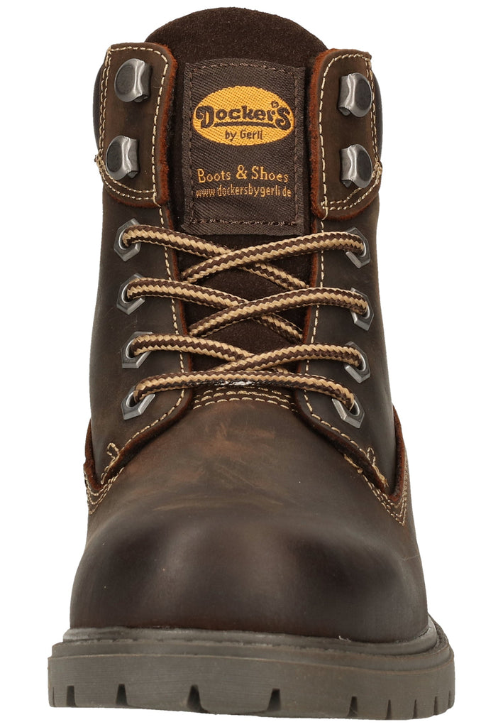 Dockers Stiefelette Leder Schoko Warmfutter