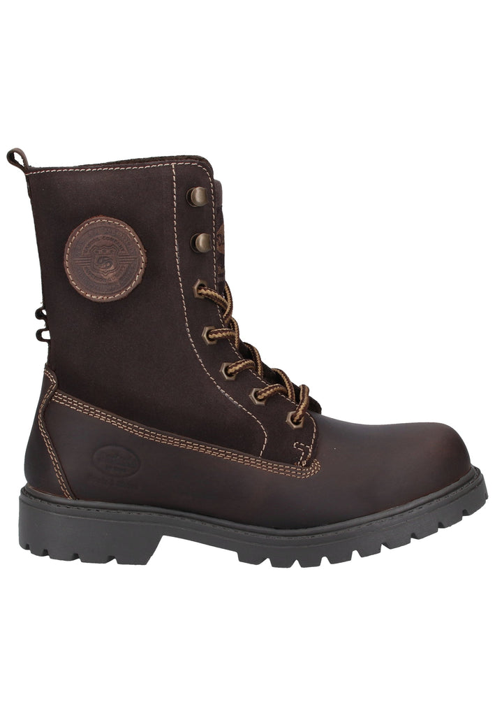 Dockers Stiefelette Leder Schoko Warmfutter