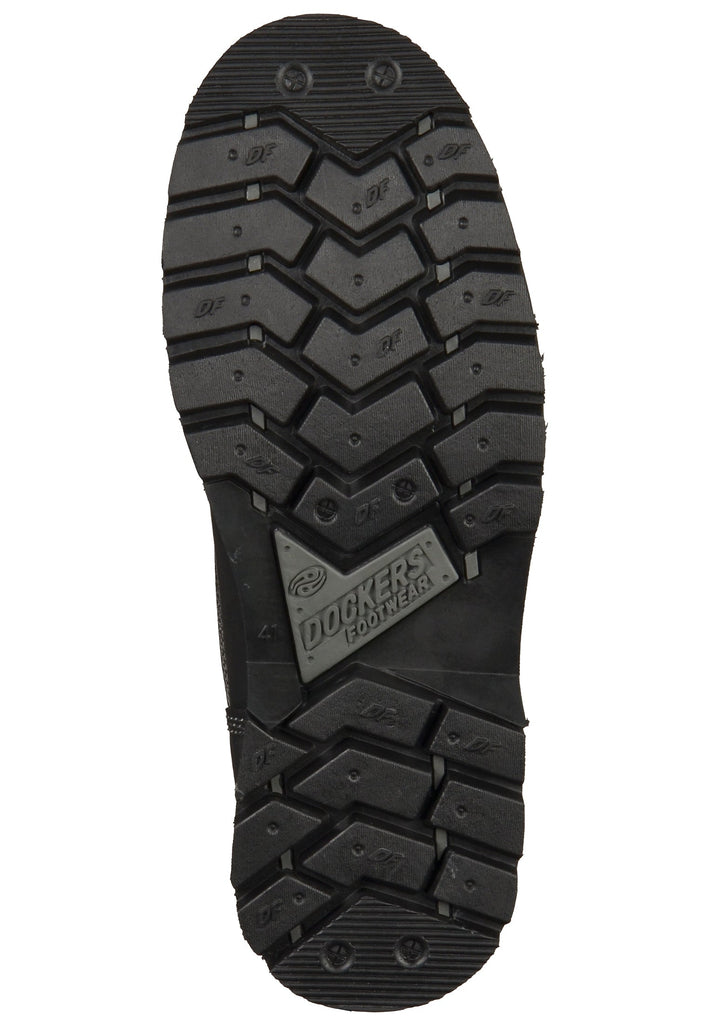 Dockers Stiefelette Leder Schwarz Warmfutter