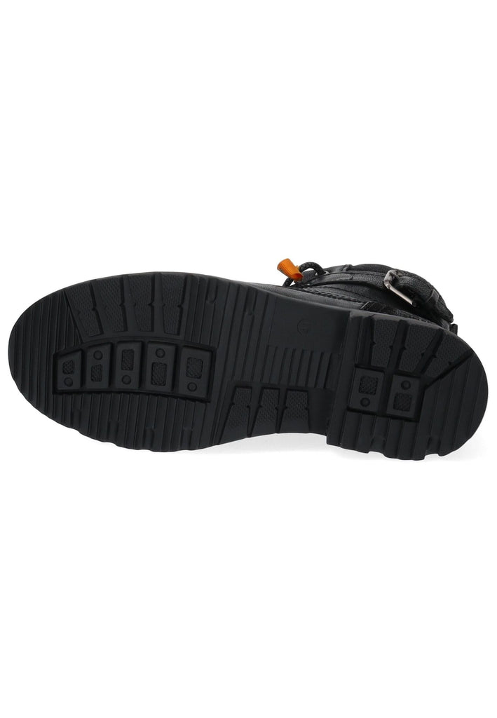 Dockers Stiefelette Leder Schwarz Warmfutter