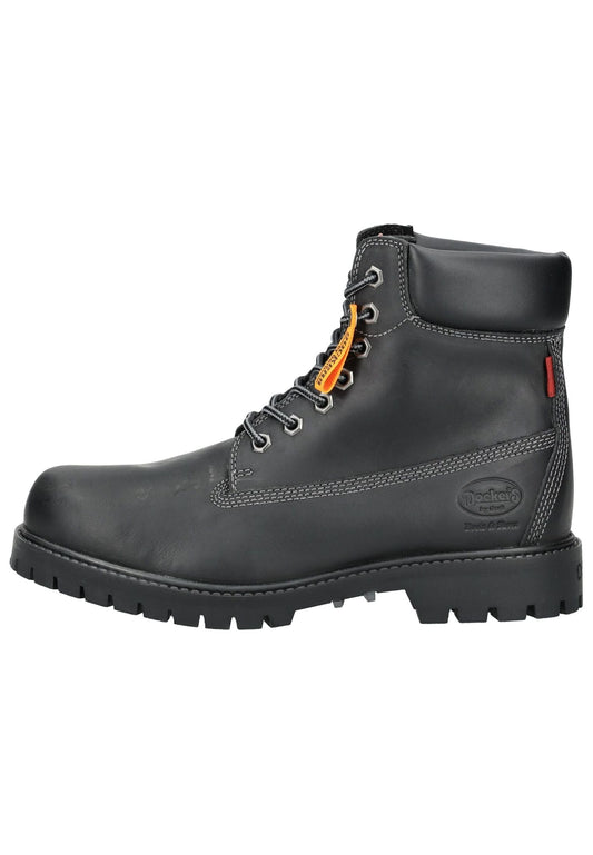 Dockers Stiefelette Leder Schwarz Warmfutter