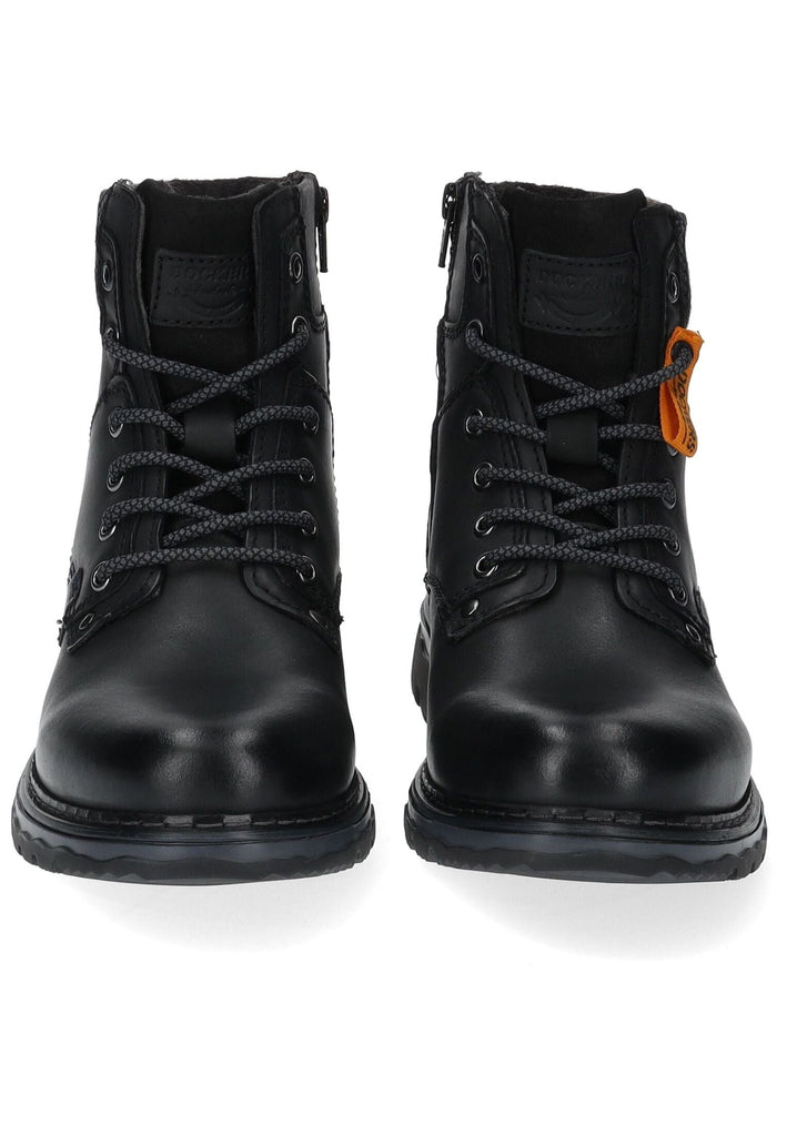 Dockers Stiefelette Leder Schwarz Warmfutter