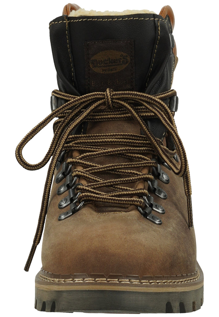 Dockers Stiefelette Leder Stone Warmfutter