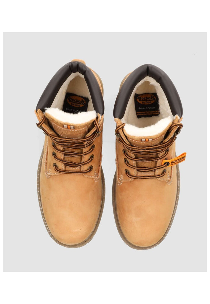 Dockers Stiefelette Leder Tan Warmfutter