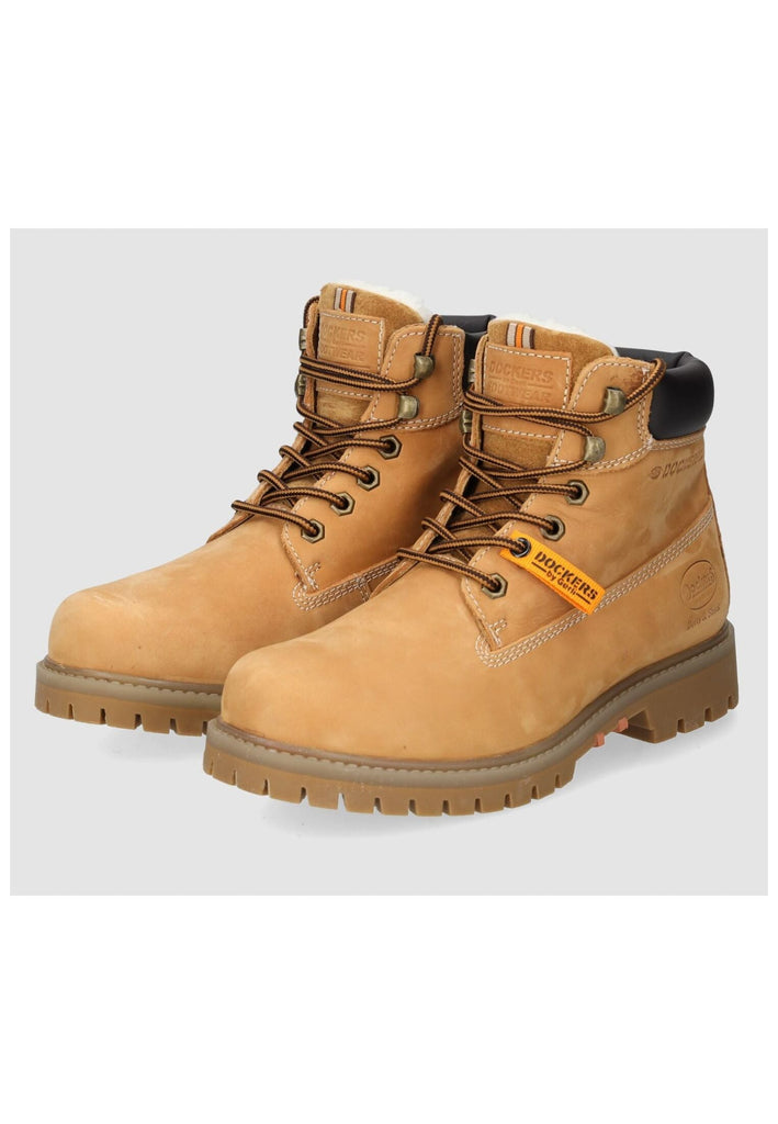 Dockers Stiefelette Leder Tan Warmfutter