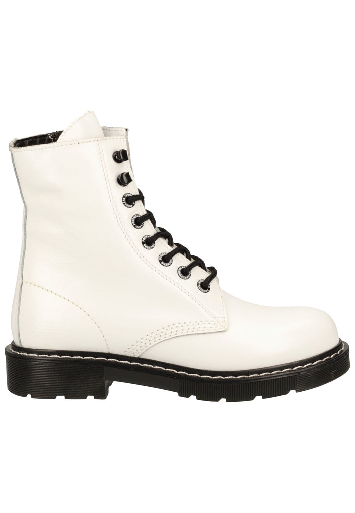 Dockers Stiefelette Leder Weiß/Schwarz