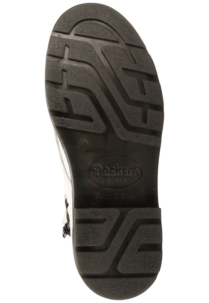 Dockers Stiefelette Leder Weiß/Schwarz
