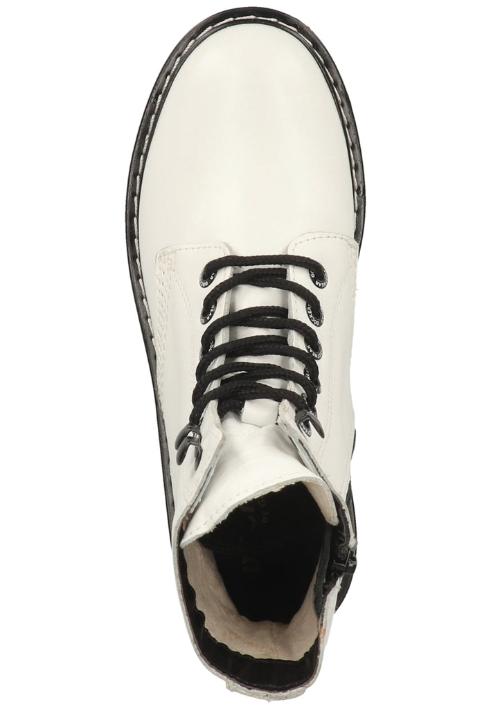 Dockers Stiefelette Leder Weiß/Schwarz