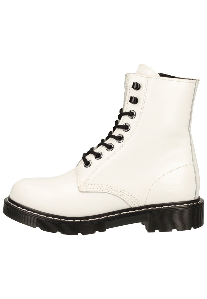Dockers Stiefelette Leder Weiß/Schwarz