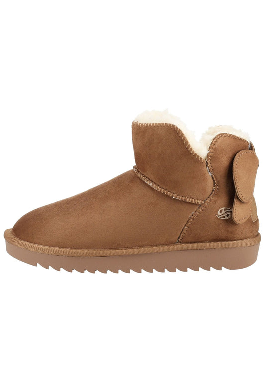 Dockers Stiefelette Lederimitat Beige Warmfutter