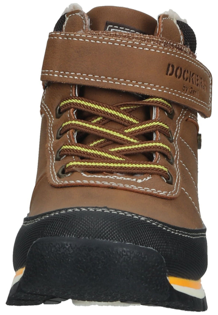 Dockers Stiefelette Lederimitat Braun Warmfutter