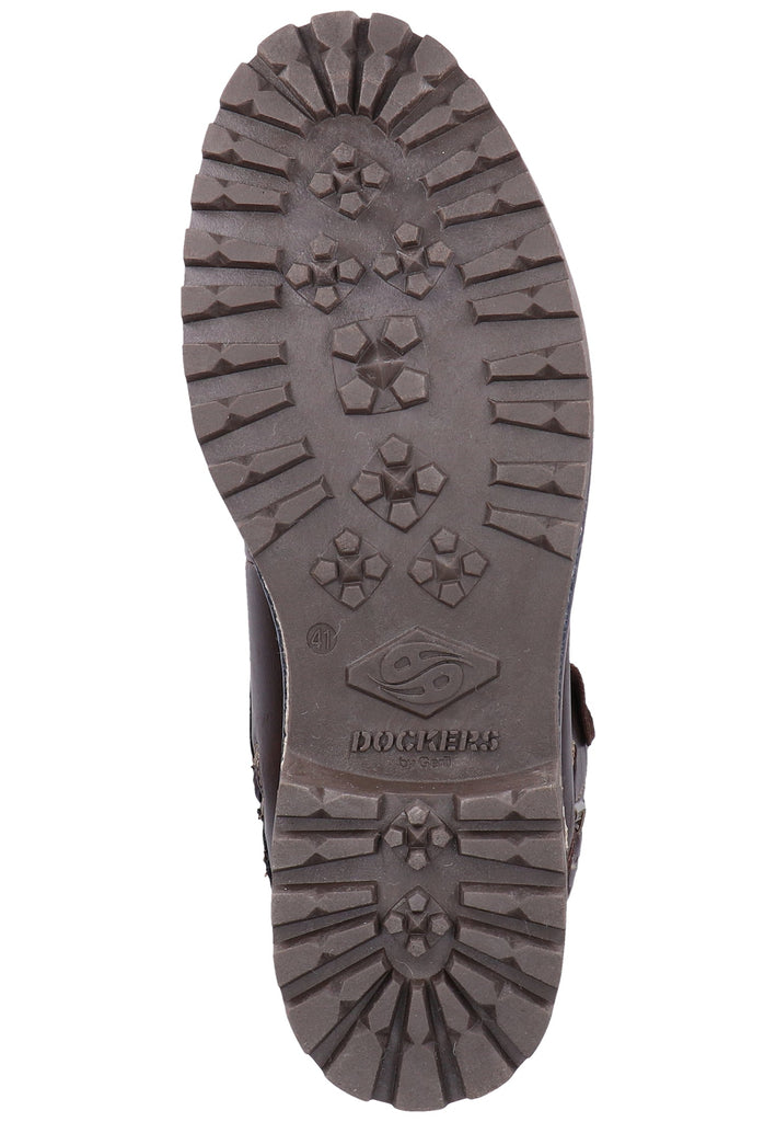 Dockers Stiefelette Lederimitat Braun Warmfutter