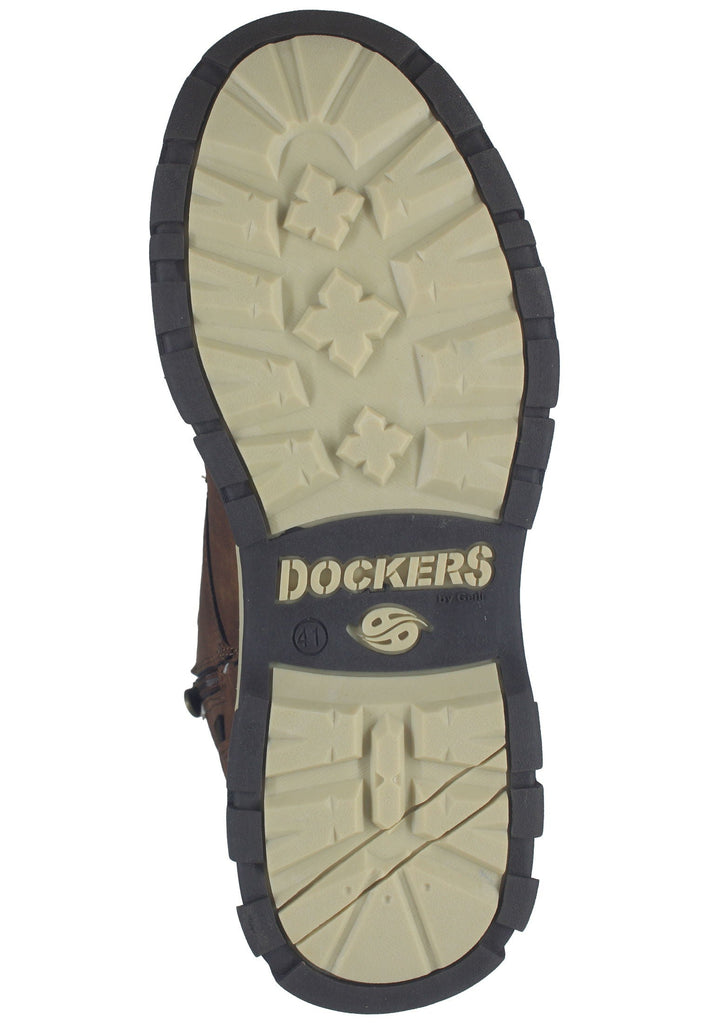 Dockers Stiefelette Lederimitat Cafe Warmfutter