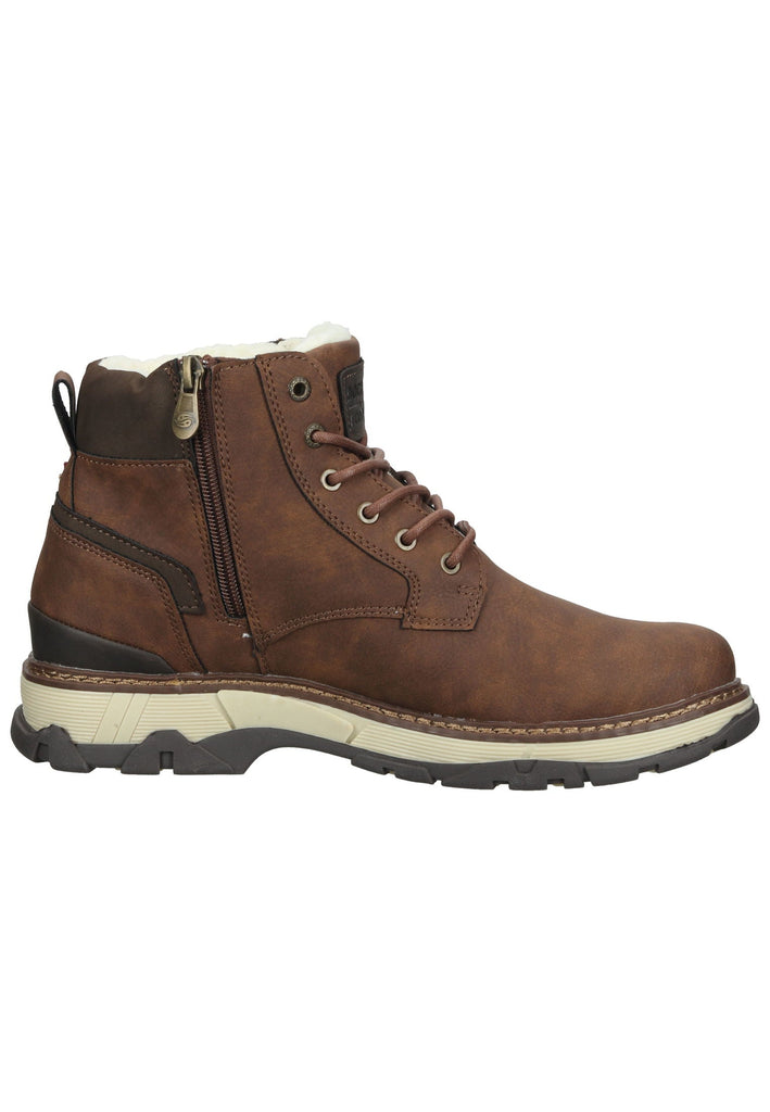 Dockers Stiefelette Lederimitat Cafe Warmfutter