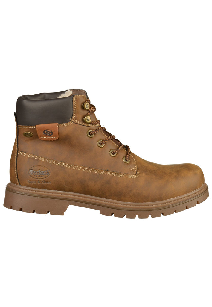 Dockers Stiefelette Lederimitat Coffee