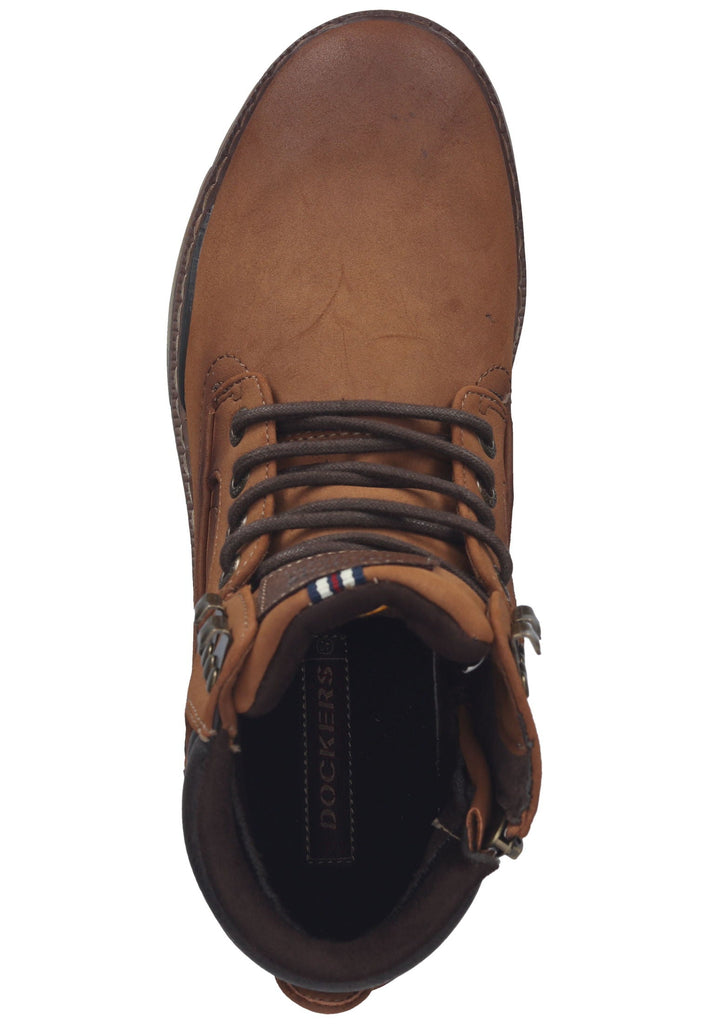 Dockers Stiefelette Lederimitat Cognac