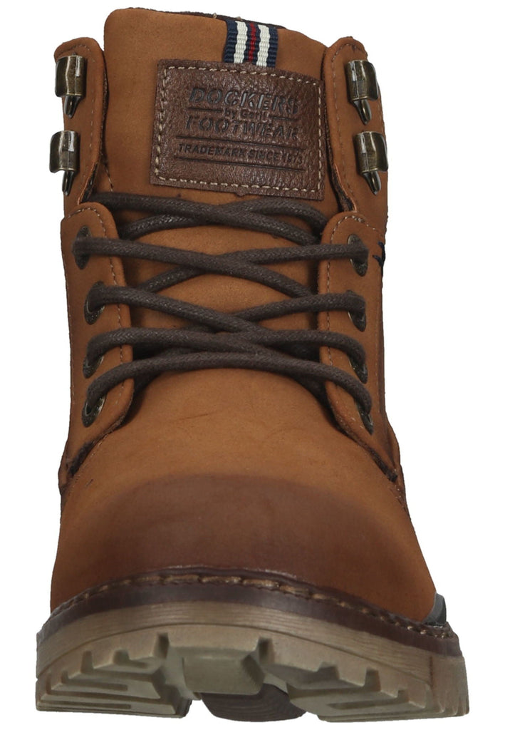 Dockers Stiefelette Lederimitat Cognac