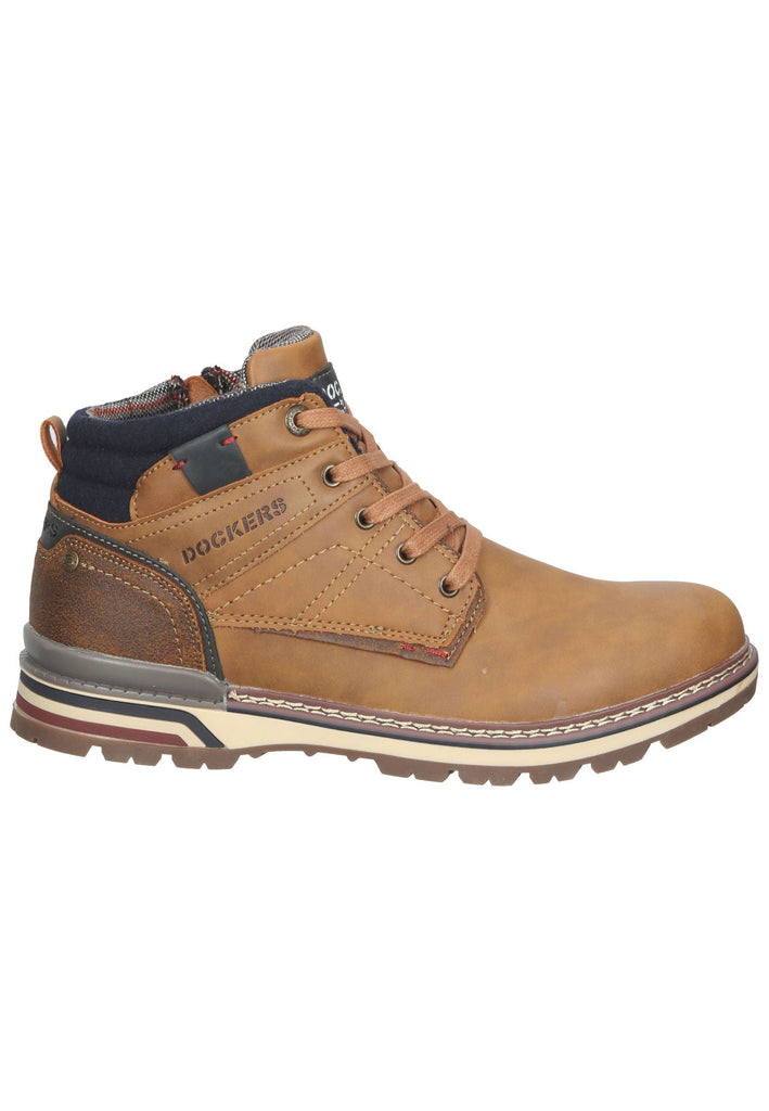Dockers Stiefelette Lederimitat Cognac