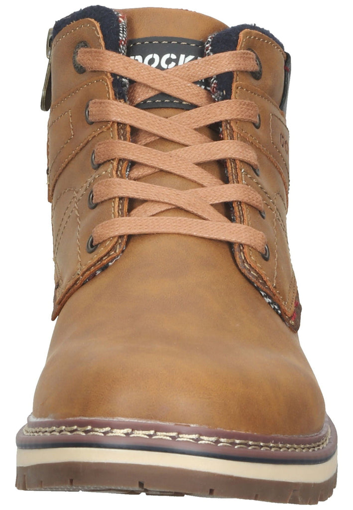 Dockers Stiefelette Lederimitat Cognac