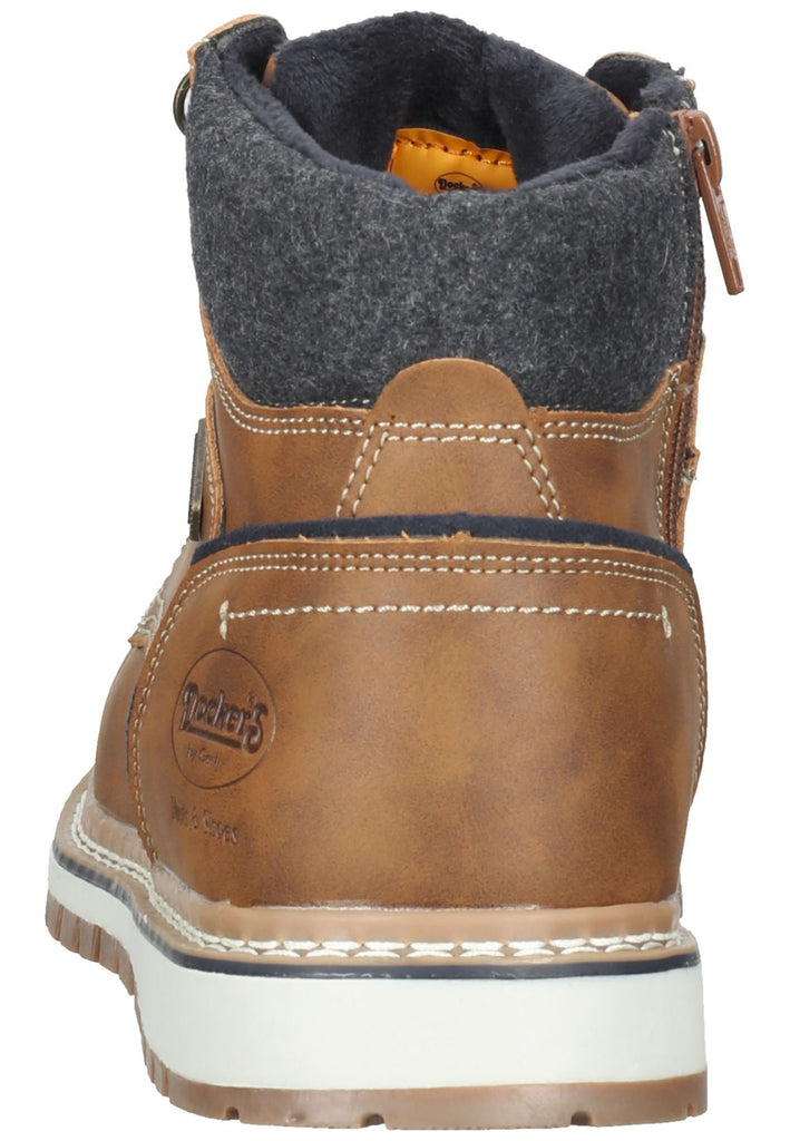 Dockers Stiefelette Lederimitat Cognac