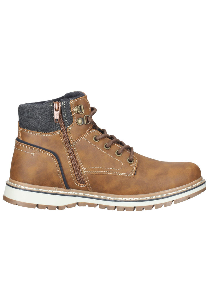 Dockers Stiefelette Lederimitat Cognac
