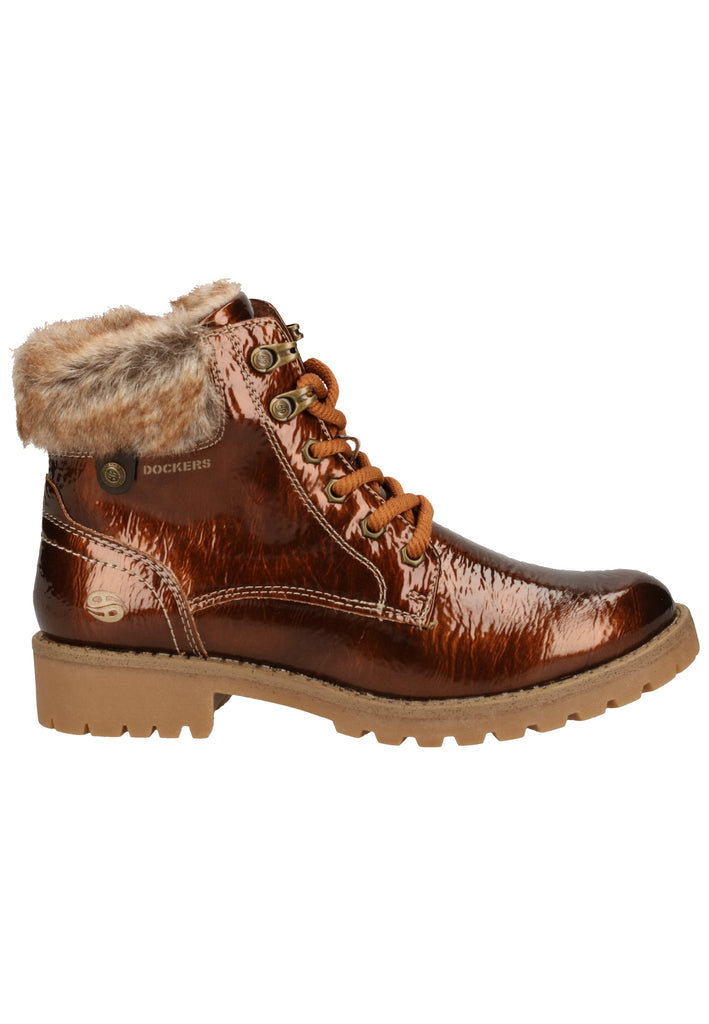Dockers Stiefelette Lederimitat Cognac