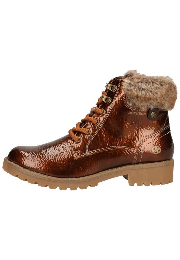 Dockers Stiefelette Lederimitat Cognac