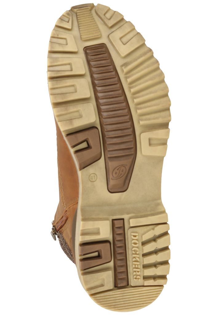 Dockers Stiefelette Lederimitat Cognac