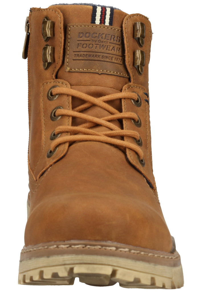 Dockers Stiefelette Lederimitat Cognac
