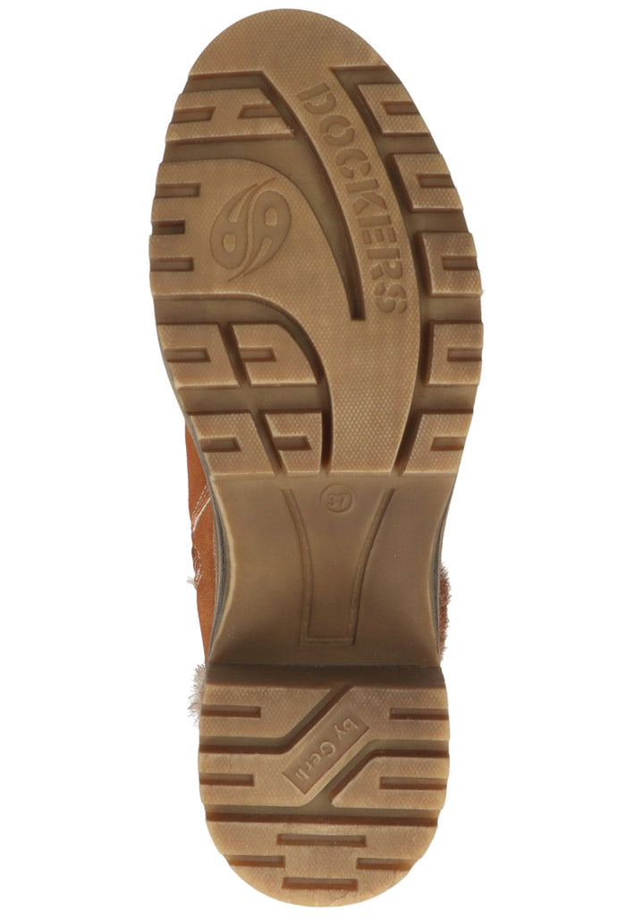 Dockers Stiefelette Lederimitat Cognac