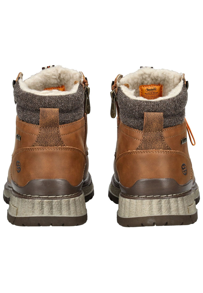 Dockers Stiefelette Lederimitat Cognac Warmfutter
