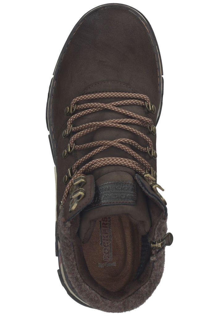 Dockers Stiefelette Lederimitat Dunkelbraun