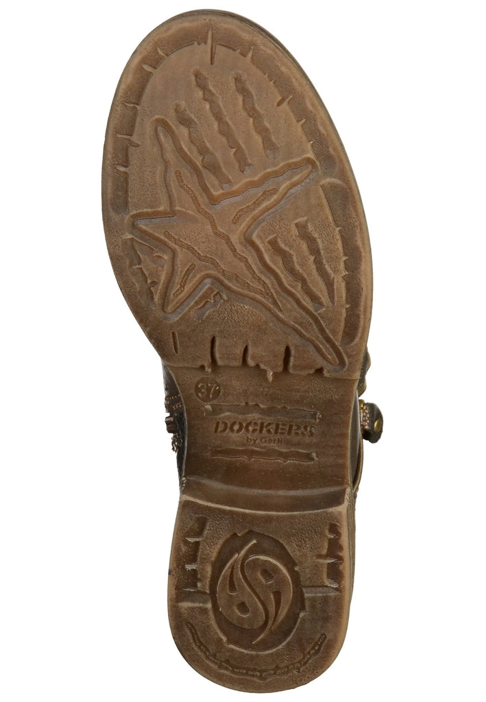 Dockers Stiefelette Lederimitat Dunkelbraun
