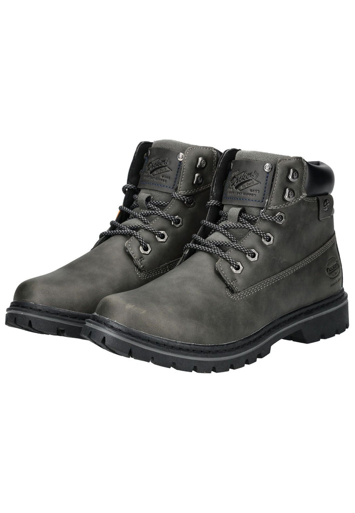 Dockers Stiefelette Lederimitat Dunkelgrau