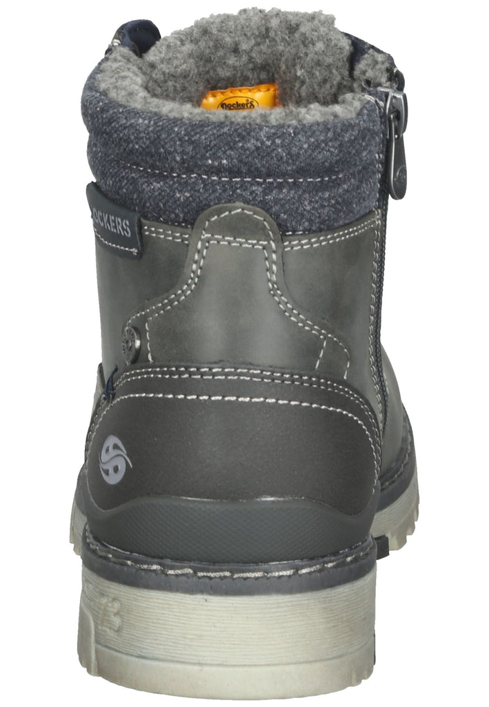 Dockers Stiefelette Lederimitat Dunkelgrau Warmfutter