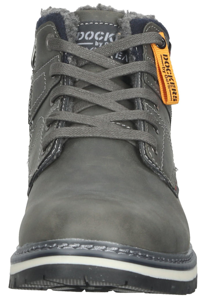 Dockers Stiefelette Lederimitat Dunkelgrau Warmfutter