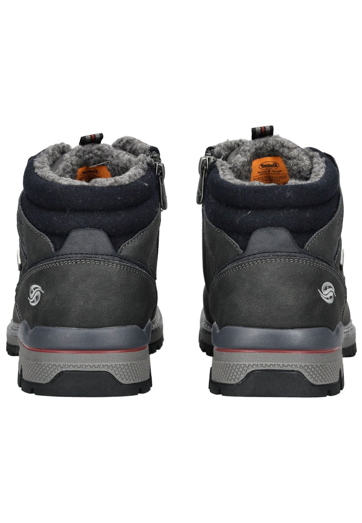 Dockers Stiefelette Lederimitat Dunkelgrau Warmfutter