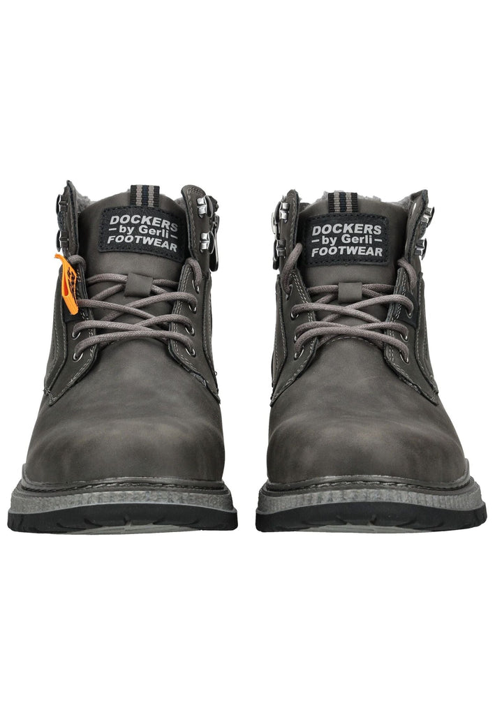 Dockers Stiefelette Lederimitat Dunkelgrau Warmfutter